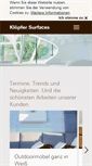 Mobile Screenshot of kloepfer-surfaces.de
